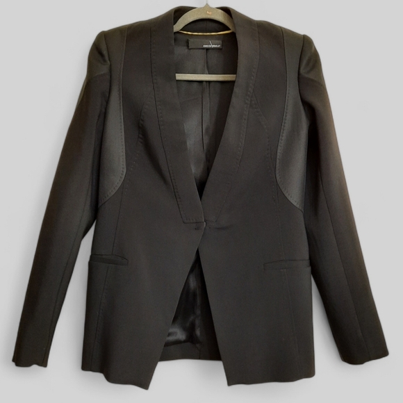 AMANDA WAKELEY Silk Wool Blazer 8 - Picture 1 of 12